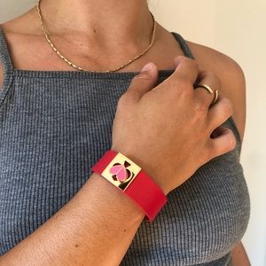 KATE SPADE Heritage Leather Bracelet